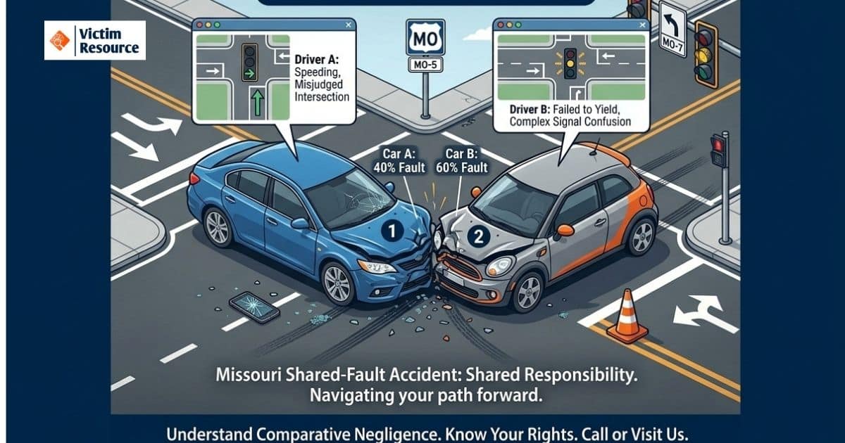 a shared-fault accident claim in Missouri